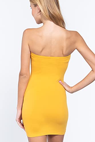 Women's Strapless Bodycon Sexy Stretchy Tube Mini Dress