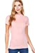 Women's Short Sleeves Mock Neck Jersey Top