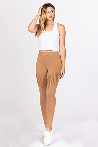 Khanomak Women's Pintuck Detail Long Ponte Pants