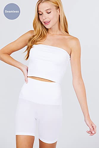 Khanomak Women's Waist Band Seamless Short Legging
