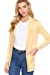 Women's Basic Longline Long Sleeve Open Front Sweater Cardigan Jacket