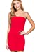 Women's Strapless Bodycon Sexy Stretchy Tube Mini Dress