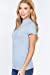 Women's Short Sleeves Mock Neck Jersey Top