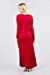 Women's Round Neck Long Sleeve Side Pocket Maxi Dress