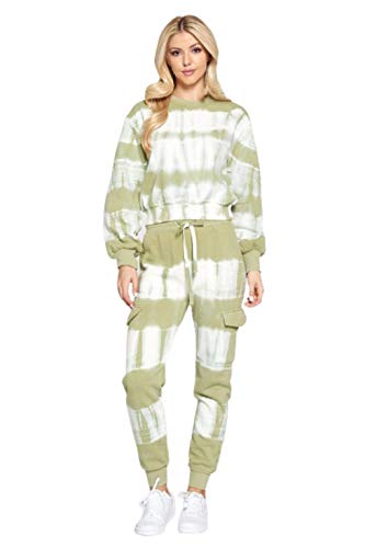 Women's Tie Dye Jogger Sweatpants Active Running Drawstring Sweat Pant