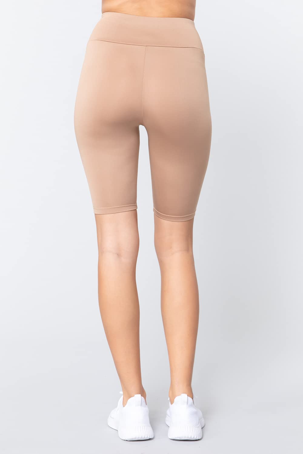 Khanomak Women's Biker High Waist Yoga Workout Shorts