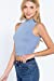 Women's Mock Neck Ribbed Seamless Tank Top