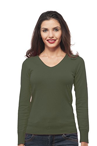 Hollywood Star Fashion Long Sleeve V Neck Knit Sweater