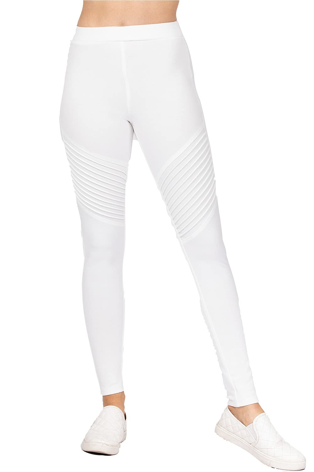 Khanomak Women's Pintuck Detail Long Ponte Pants