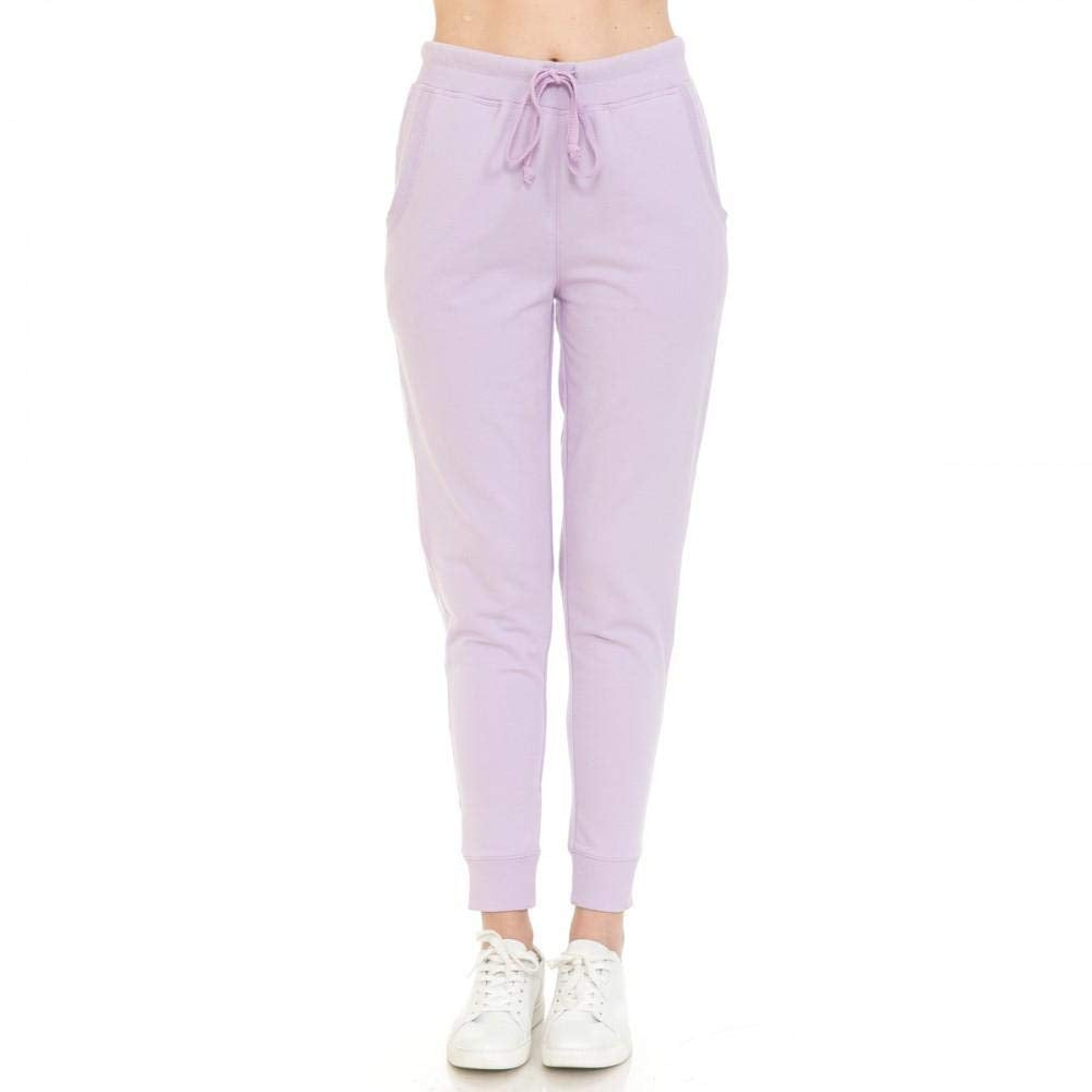 Drawstring French Terry Joggers/ Jogging Pants With Front Pockets