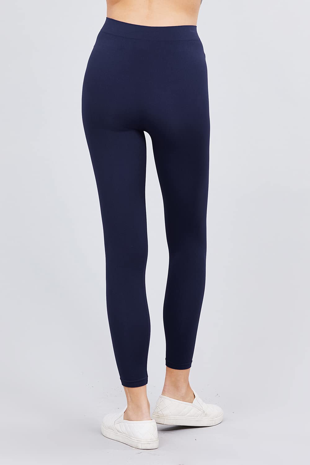 Khanomak Women's High Rise Elastic Waist Seamless Leggings