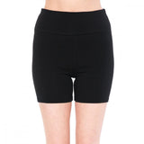 Khanomak Women's High Waist Bike Shorts - Athletic Workout Stretch Running Yoga Shorts