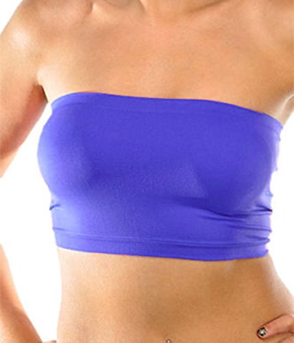 Women's Basic Stretch Layer Seamless Tube Bra Bandeau Top