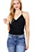 Women Cross Over Style Bodysuit Strappy Sleeveless