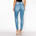 Women's Repreve High Rise Skinny 5-Pocket Push Up Light Denim Jeans_0