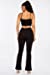 Chest Knot Bralette Top and Bootcut Pants Set