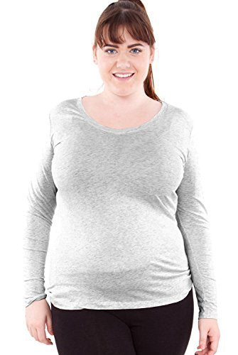 Hollywood Star Fashion Women's Long Sleeve V-Neck Tee Tank Top Shirt