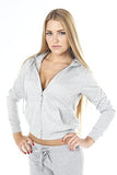 Hollywood Star Fashion Womens Hoodie Jacket With Zipper Zip Up Hoodie