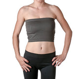 Hollywood Star Fashion Women's Basic Stretch Layer Seamless Tube Bra Bandeau Top, Grey, One Size