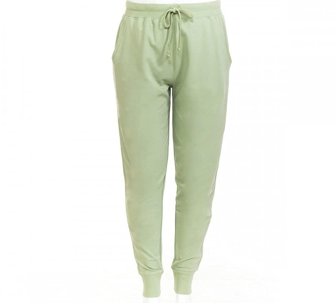 Khanomak Womens Drawstring with Front Pockets Casual French Terry Joggers Pants