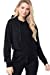 Women's French Terry Sweatshirt Pullover Hooded Top