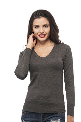 Hollywood Star Fashion Long Sleeve V Neck Knit Sweater