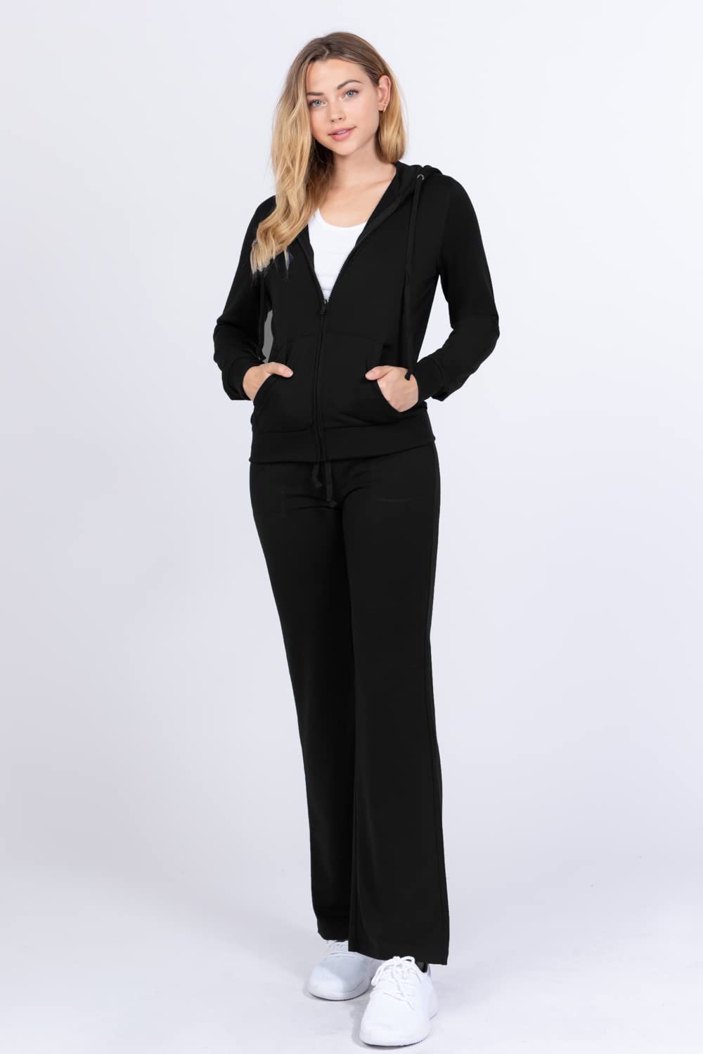 Khanomak Long Sleeve Hoodie Zip Up French Terry Suit