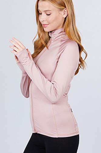 Women's Long Sleeve Zip Up Athletic Wear Sweater Work Out Jacket