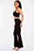 Chest Knot Bralette Top and Bootcut Pants Set