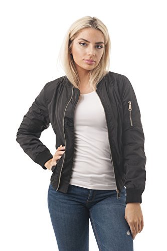 Khanomak Long Sleeve Bomer Jacket with Faux Fur Lining