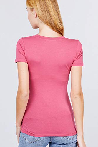Women's Scoop Neck Short Sleeve Jersey Sexy Top