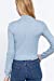 Women's Long Sleeves Mock Neck Front Cut Out Keyhole Sweater
