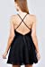 Khanomak Women's Mixed Lace Sleeveless Spaghetti Straps Backless Party Beach Fit & Flare Mini Dresses