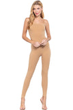 Womens-  Tube Cami Square Neck Spaghetti Strap Jumpsuit