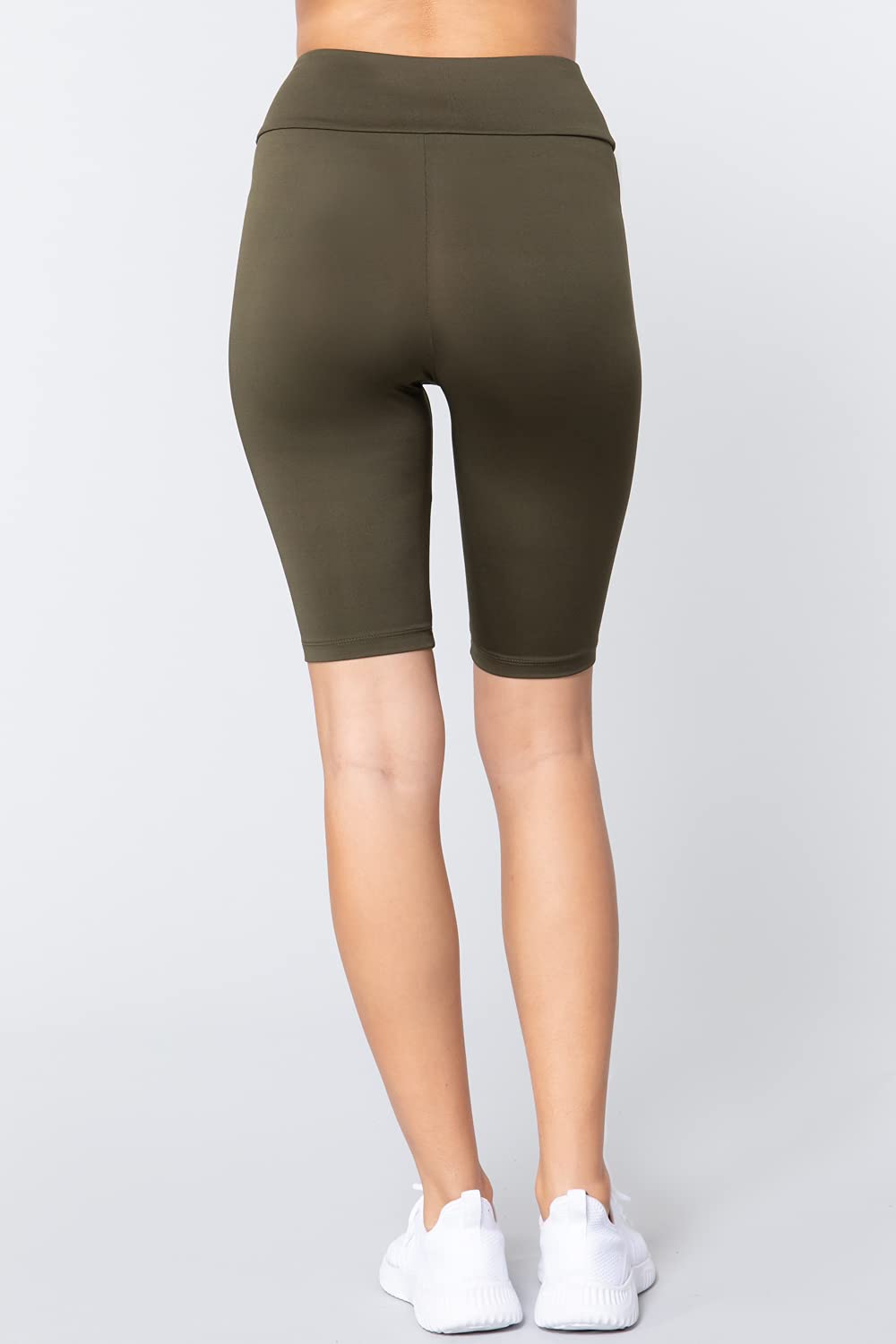 Khanomak Women's Biker High Waist Yoga Workout Shorts