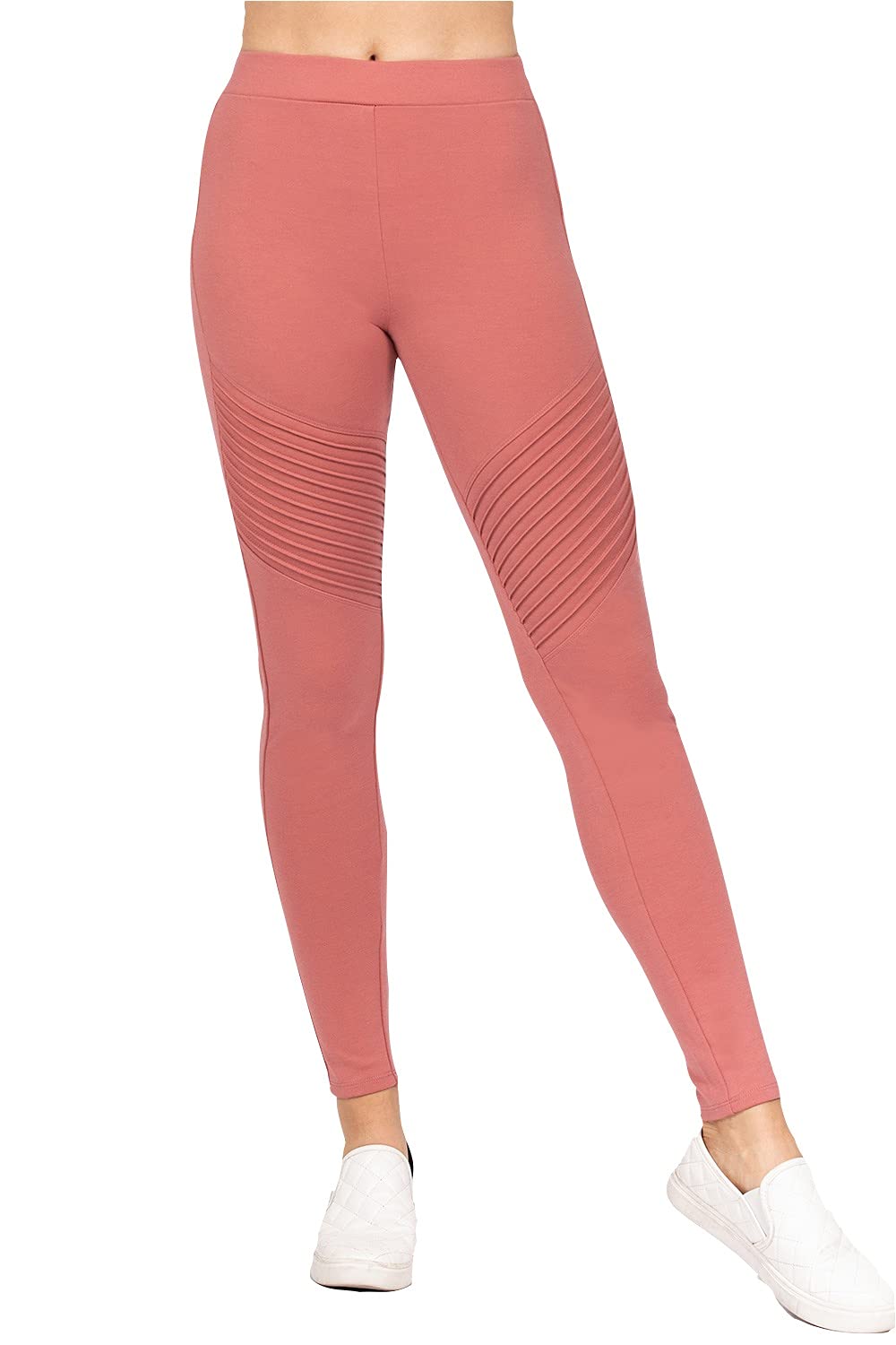 Khanomak Women's Pintuck Detail Long Ponte Pants