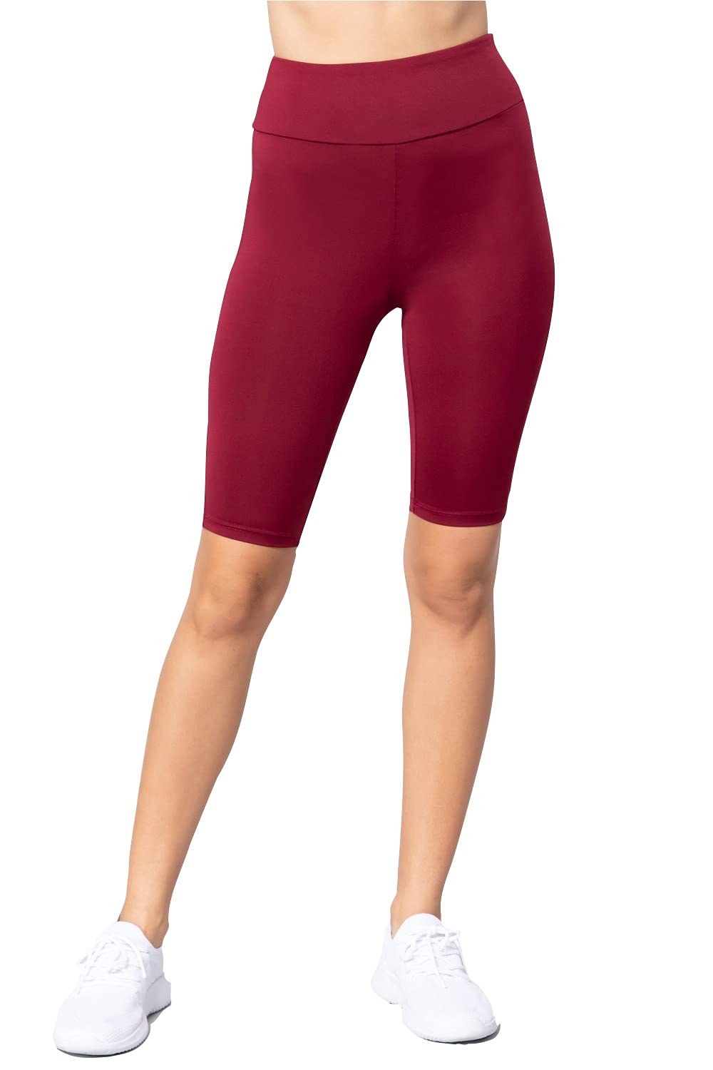 Khanomak Women's Biker High Waist Yoga Workout Shorts