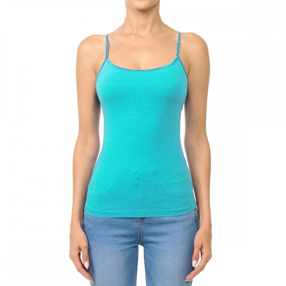Khanomak Cami Camisole Built in Shelf Bra Adjustable Spaghetti Strap Tank  Top Plus Size : : Clothing, Shoes & Accessories