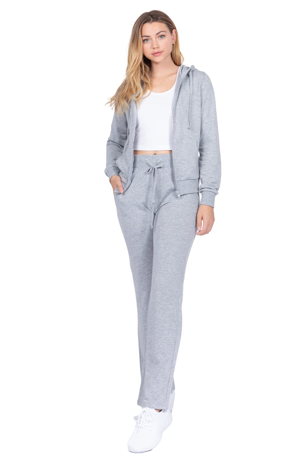 Khanomak Long Sleeve Hoodie Zip Up French Terry Suit