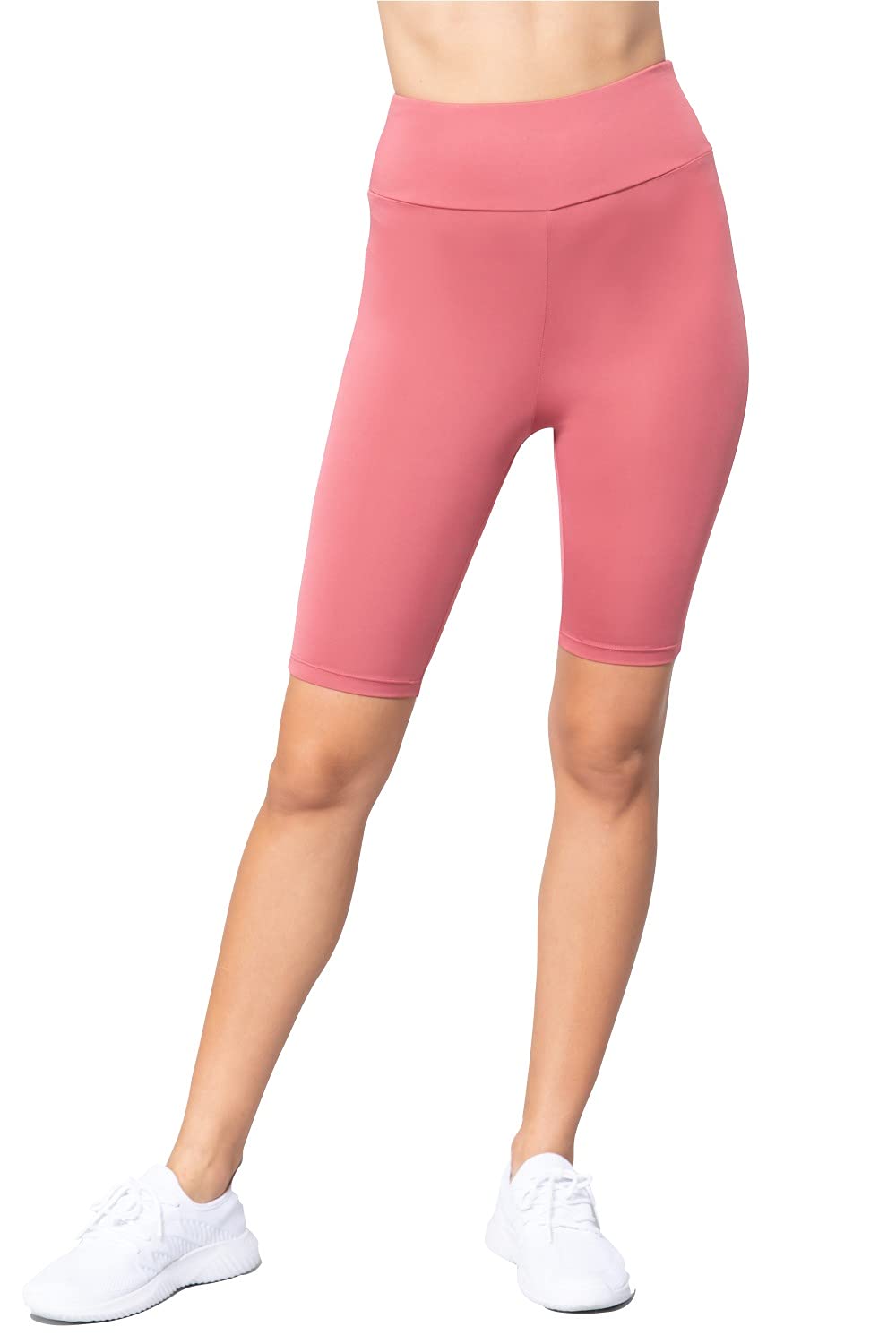 Khanomak Women's Biker High Waist Yoga Workout Shorts