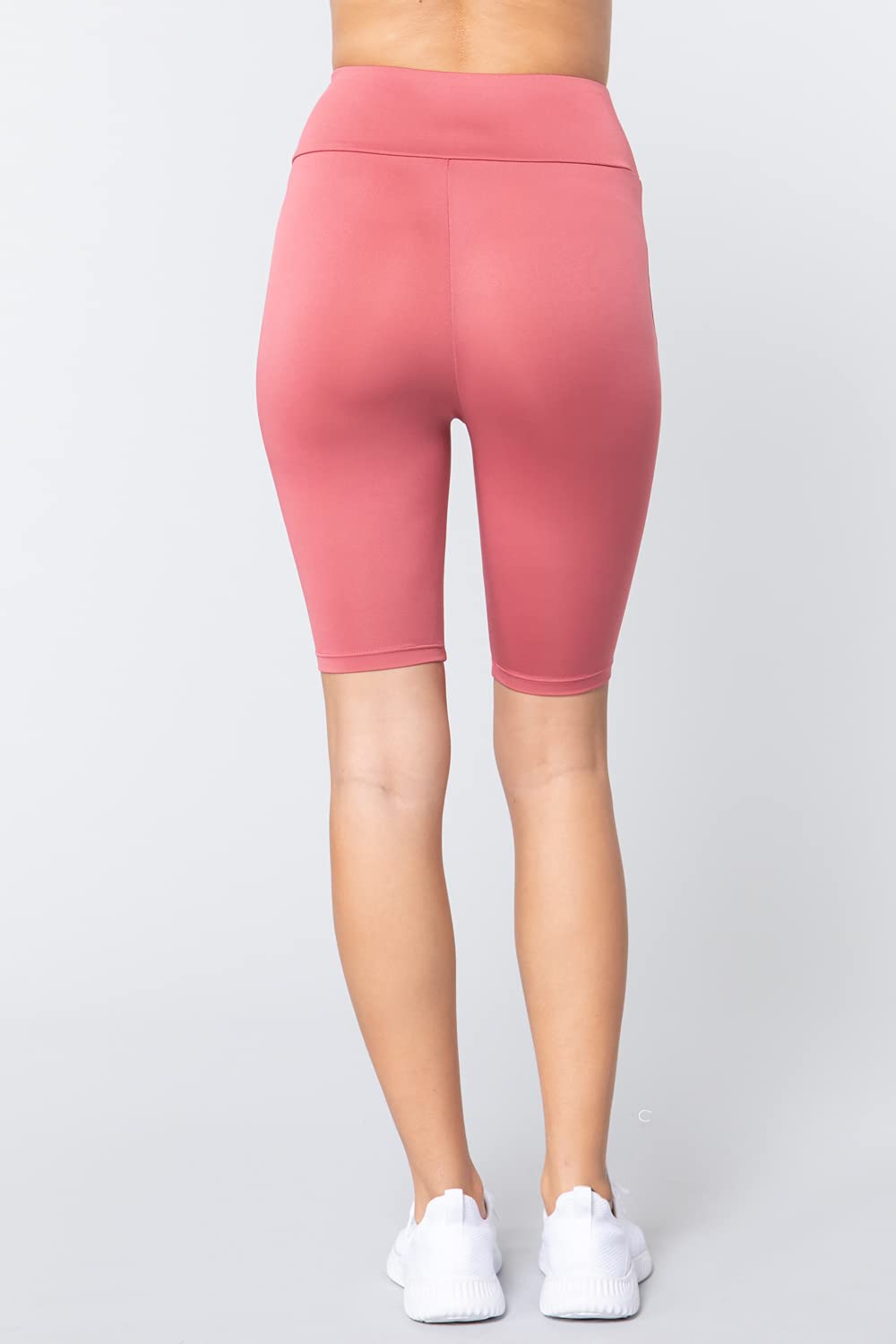 Khanomak Women's Biker High Waist Yoga Workout Shorts