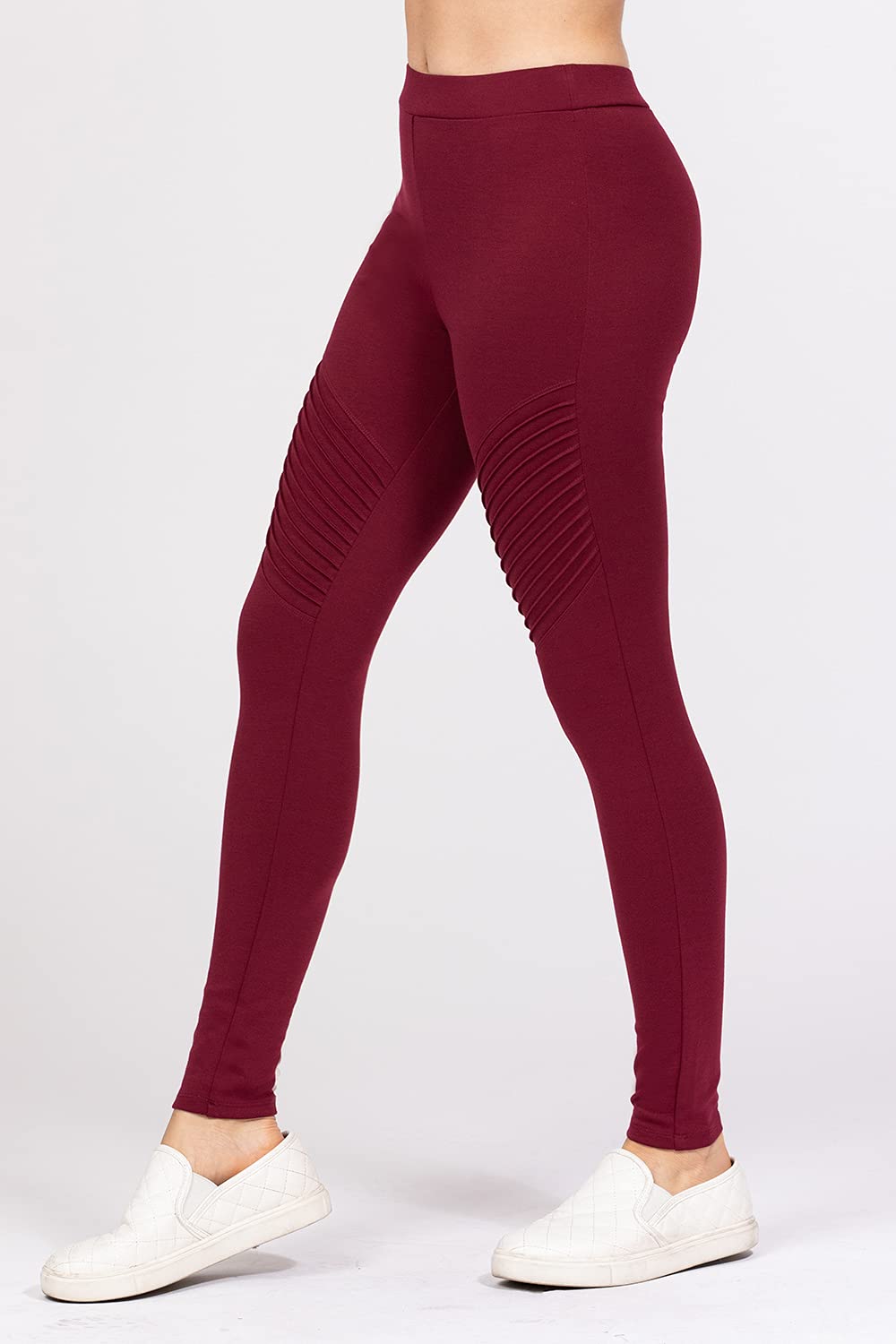 Khanomak Women's Pintuck Detail Long Ponte Pants