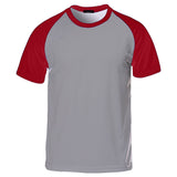 Hollywood Star Fashion Men's Plain Baseball Athletic Short-Sleeve 100% Cotton Tee Shirt