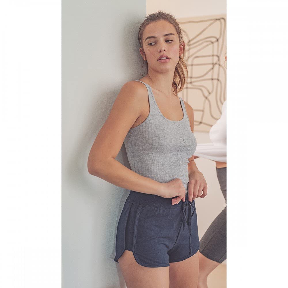 Khanomak Women's Biker High Waist Yoga Workout Shorts