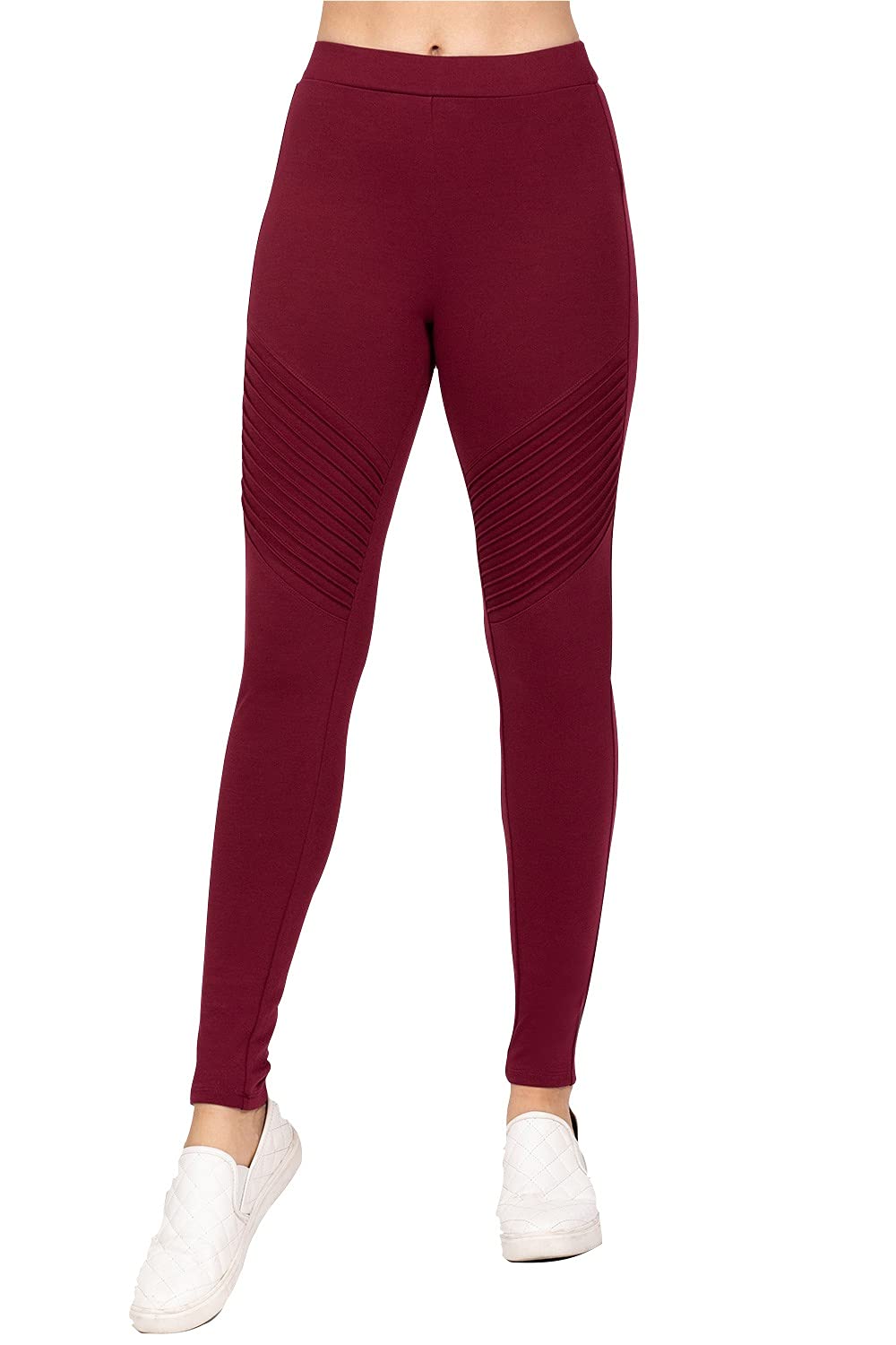 Khanomak Women's Pintuck Detail Long Ponte Pants