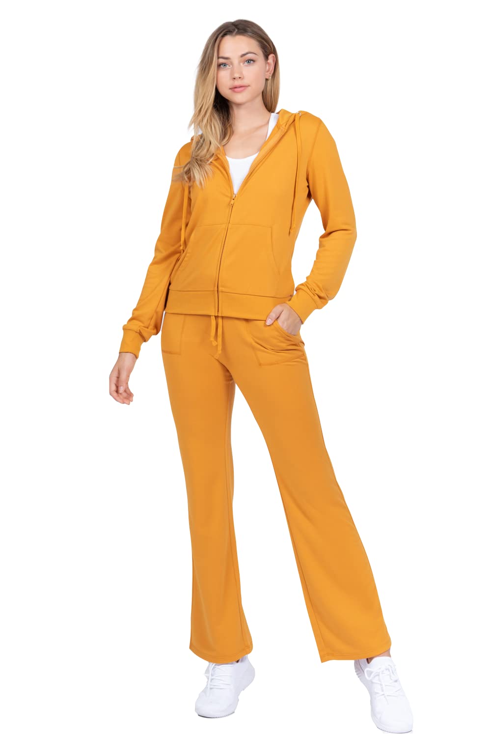 Khanomak Long Sleeve Hoodie Zip Up French Terry Suit