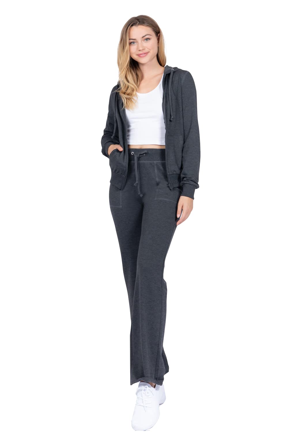 Khanomak Long Sleeve Hoodie Zip Up French Terry Suit