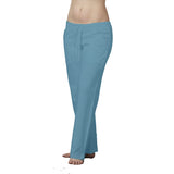 Drawstring Cotton Bootcut Sweatpants Pants with Long Front Pockets Plus Size