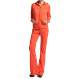 Hollywood Star Fashion Women's Cotton French Terry Jacket & Pant Tracksuit Set (Large, Pink)