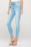 Women's Triple Stack Waist Fitted Button Up Jeans